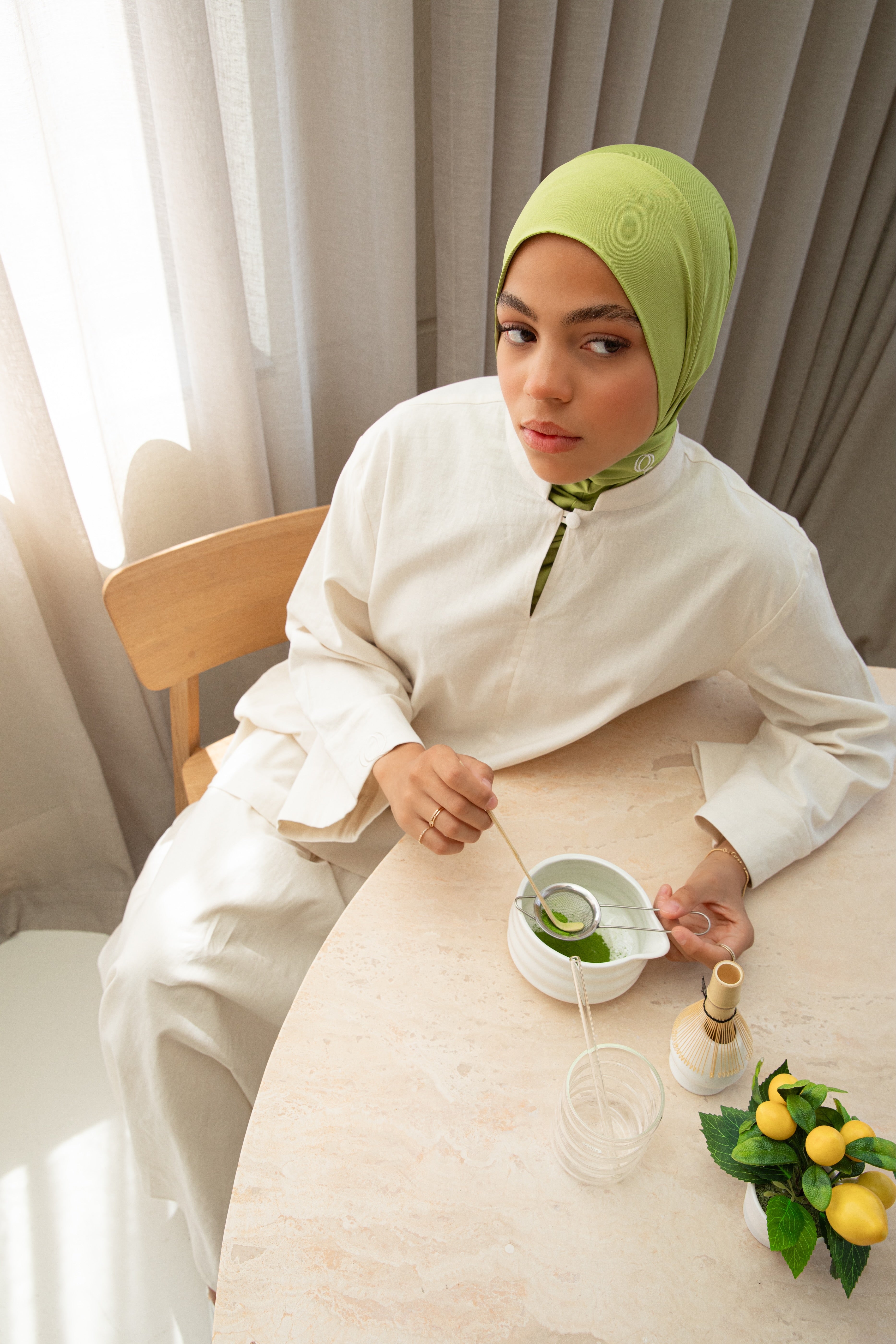 Matcha - Cream Stitch