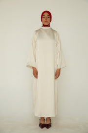 Satin Dress - Ivory